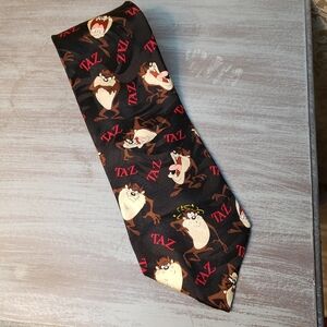 Looney Tunes Taz Handmade 100% Silk Tie